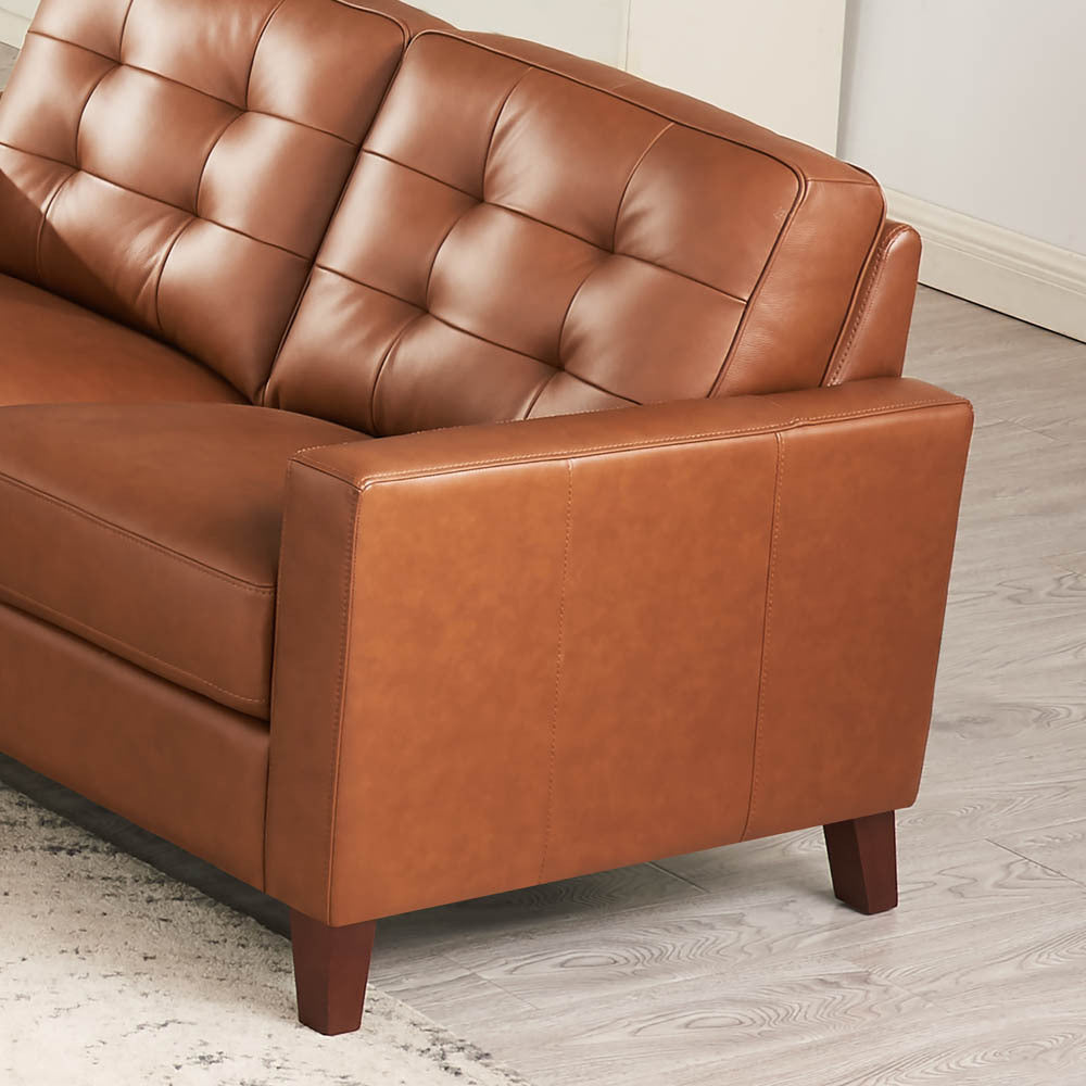 Aiden Leather Loveseat