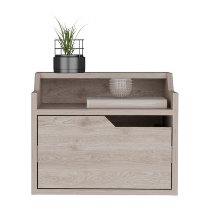 Floating Nightstand Chester - Light Gray