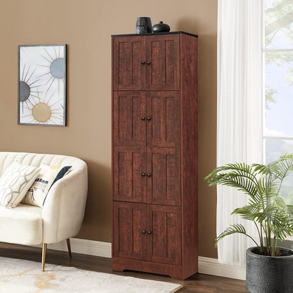 Moore Tall Storage Cabinet - Walnut