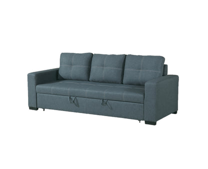 Viera Sofa w Pull out Bed Convertible - Blue+Grey