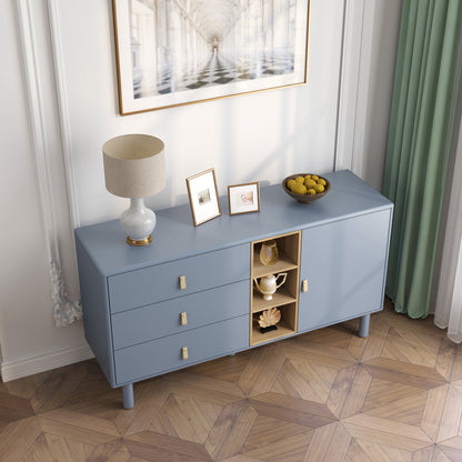 Haru Storage Wooden Cabinet - Blue