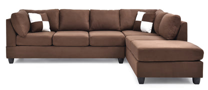 Malone Sectional Sofa - Chocolate