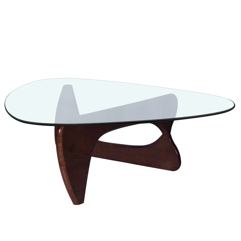 Modern Triangle coffee table - Dark Brown