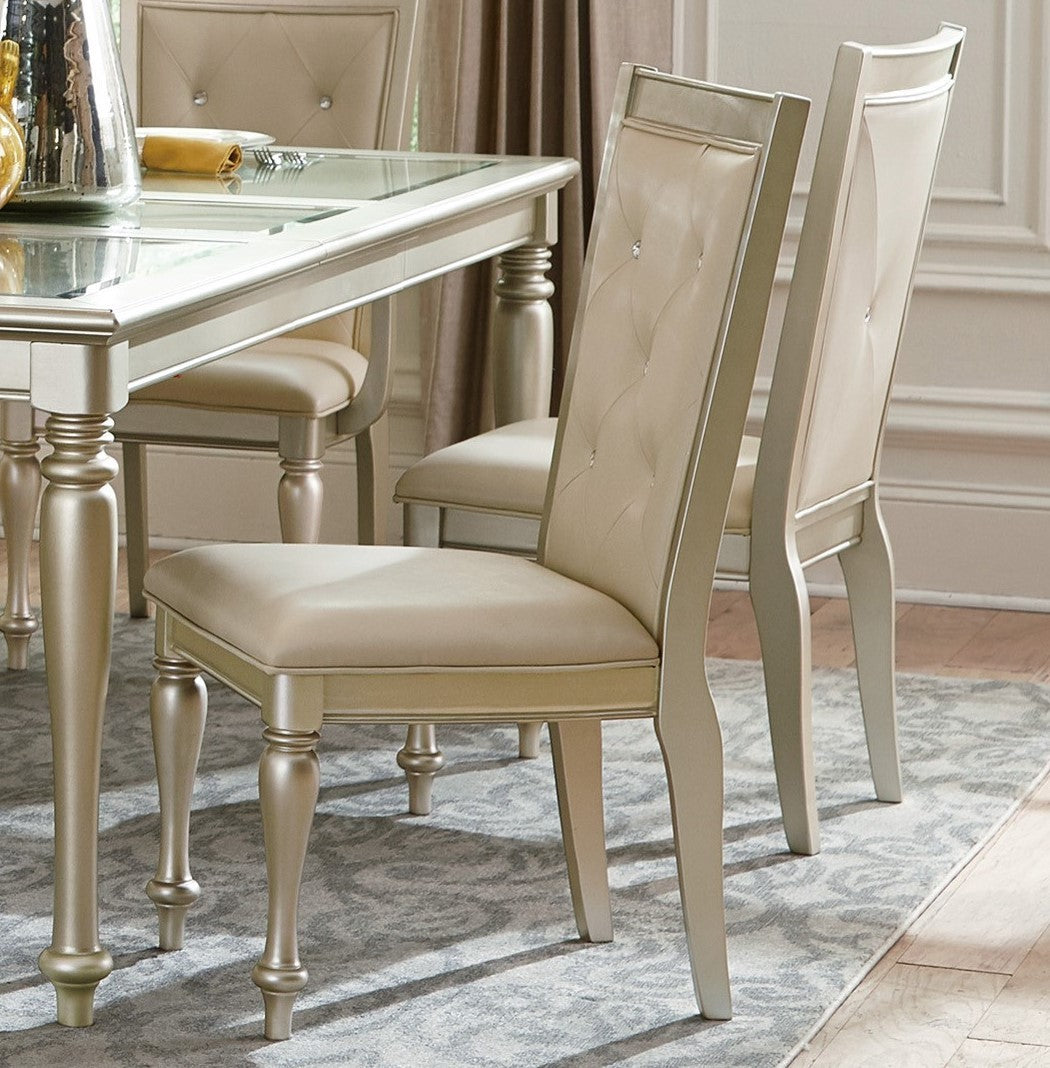 Nora Dining Chair (Set of 2) - Silver