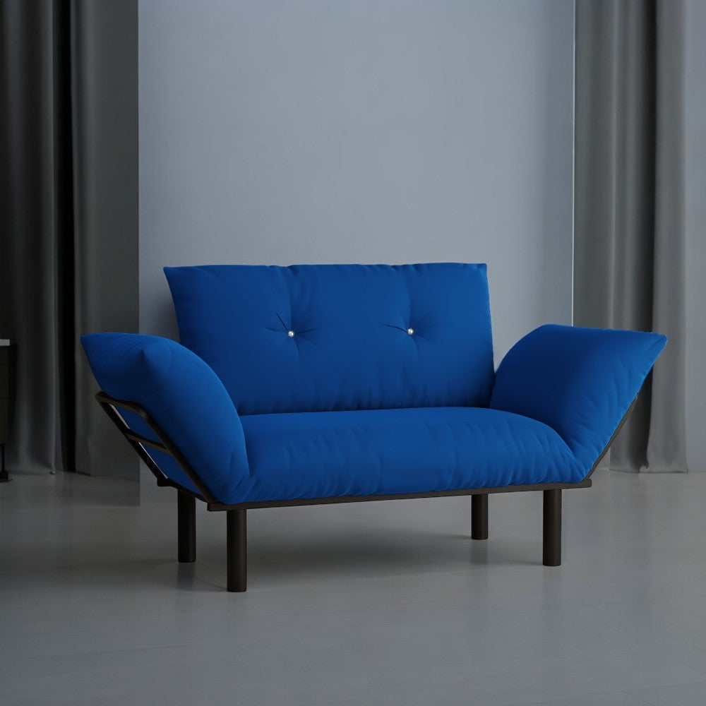 Ada Futon Loveseat - Blue