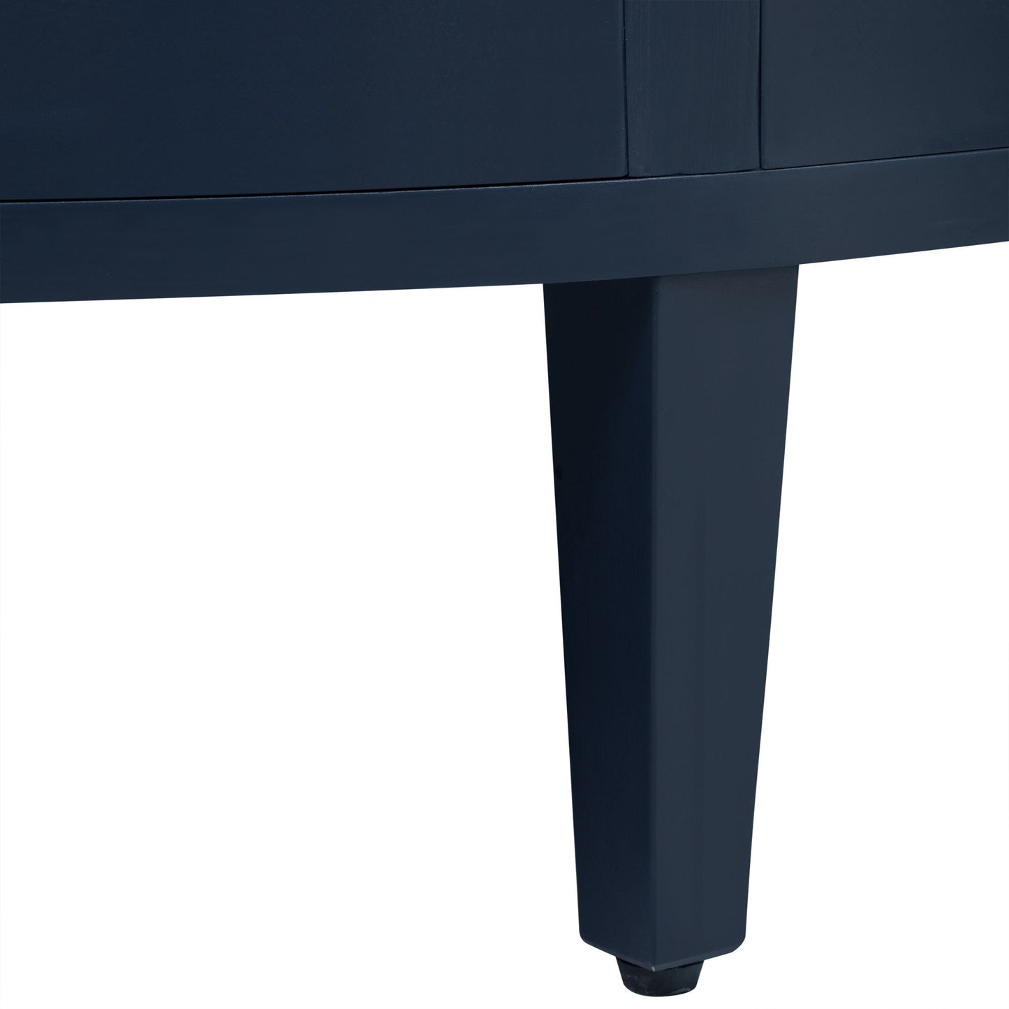 Hobs Curved Design Storage Cabinet - Navy Blue