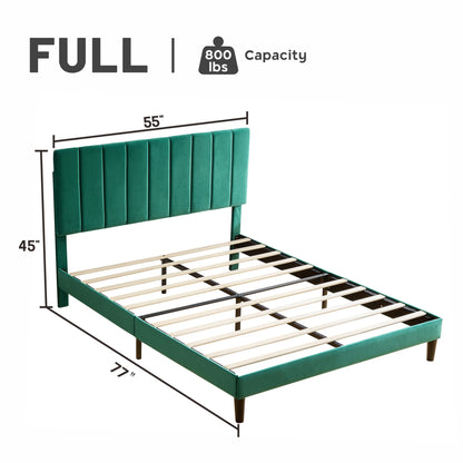 Jay Full Size Platform Bed Frame - Green