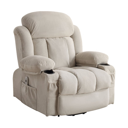 Vanbow II Power Lift Recliner Chair with Heat and Massage with USB - Beige