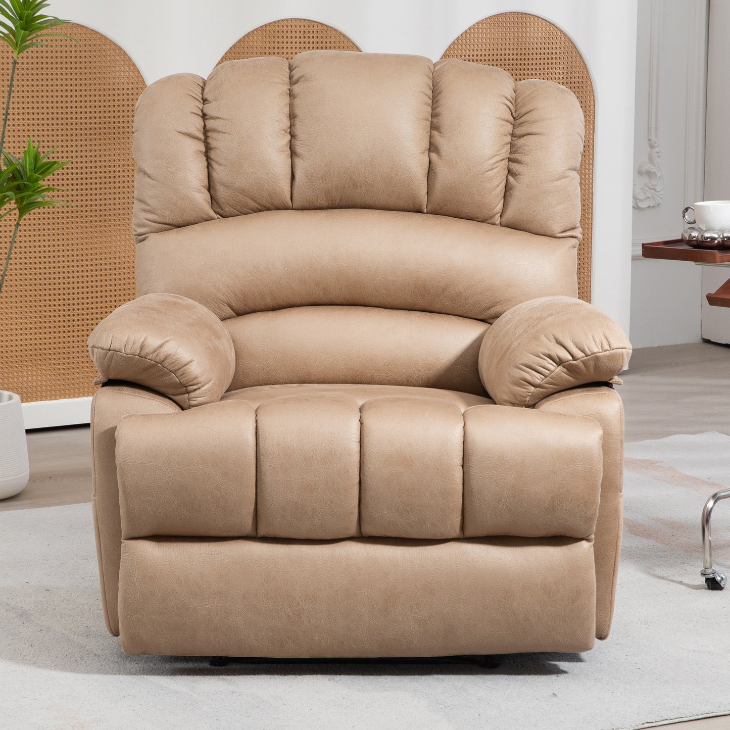 Thomson Large Fabric Recliner Chair - Yellow