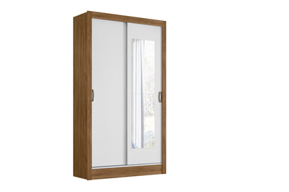 Wardrobe Natal - Natural/White + Mirror