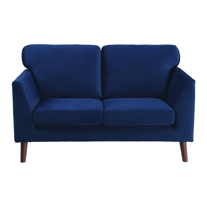 Darcy Velvet Loveseat - Blue