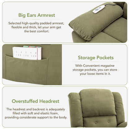 Euphoria Power Lift  Massage Recliner Chair - Green