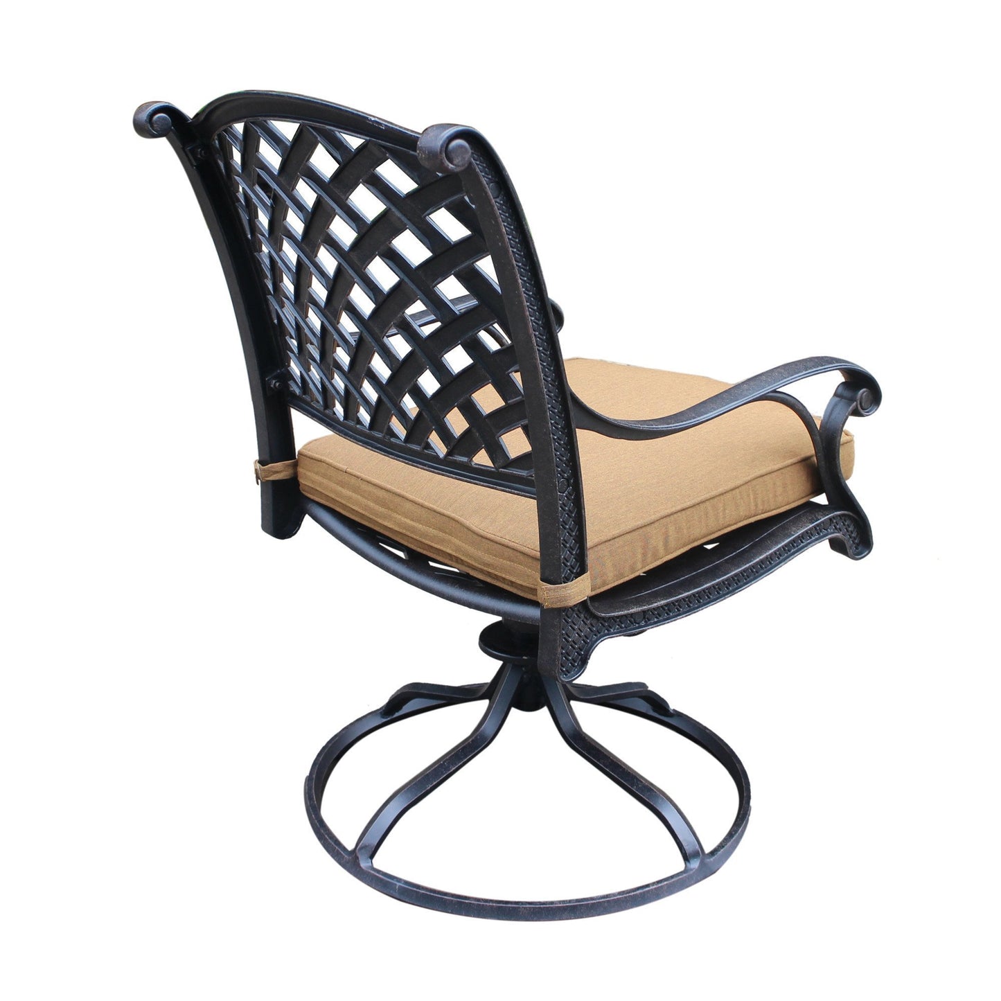 Rosita Patio Dining Swivel Rocker (Set of 2) - Brown