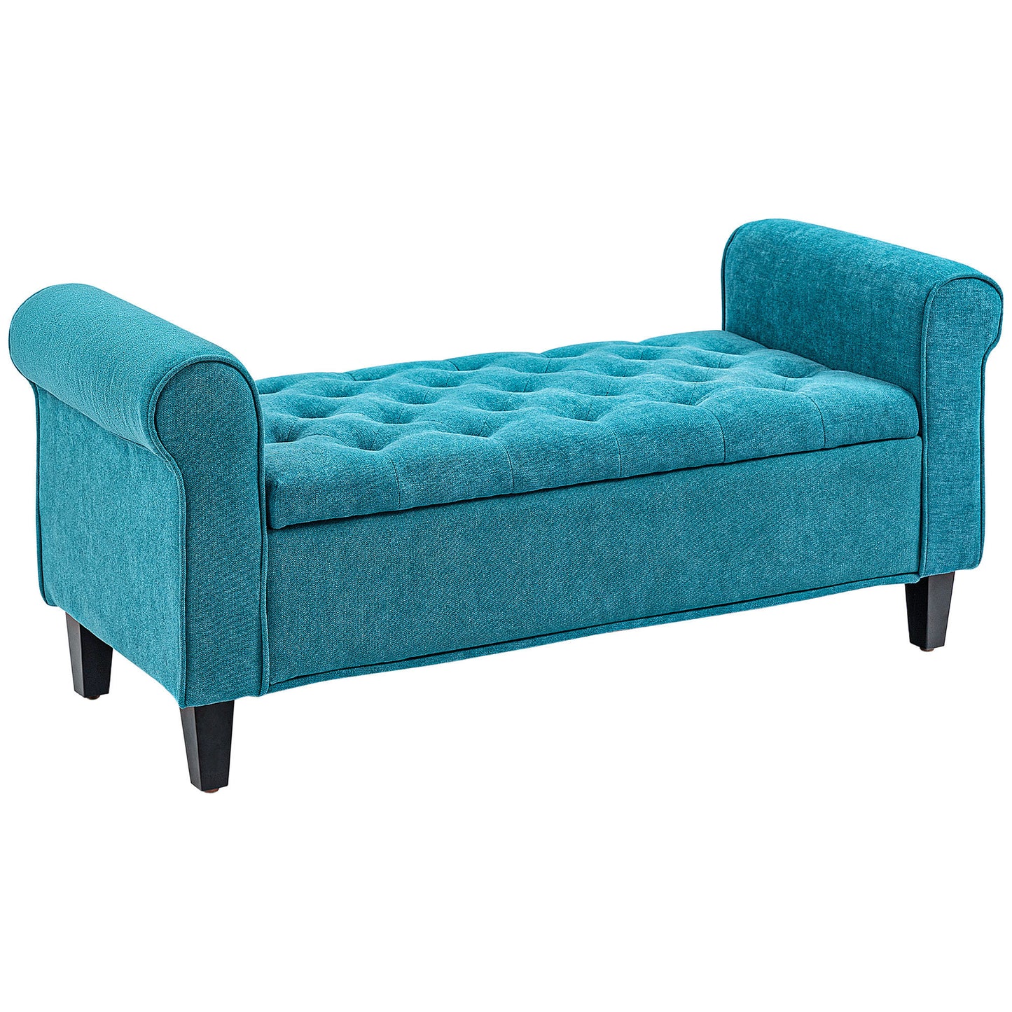 Kobi Storage Ottoman Bench - Teal