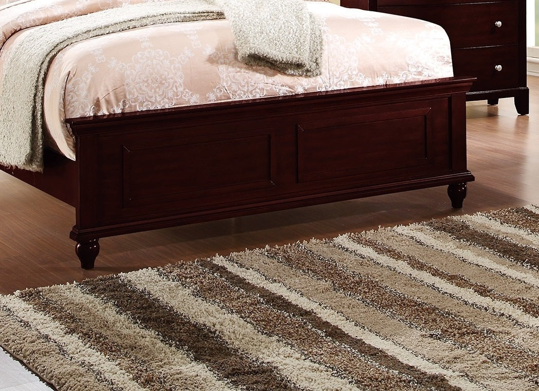 Finn Queen Size Bed - Brown