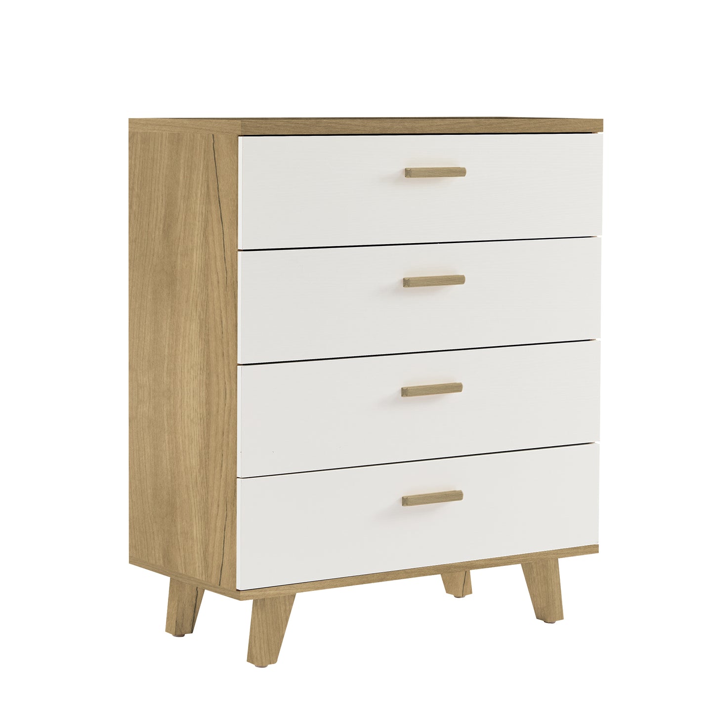 Olson III Drawer Dresser Cabinet - White Oak