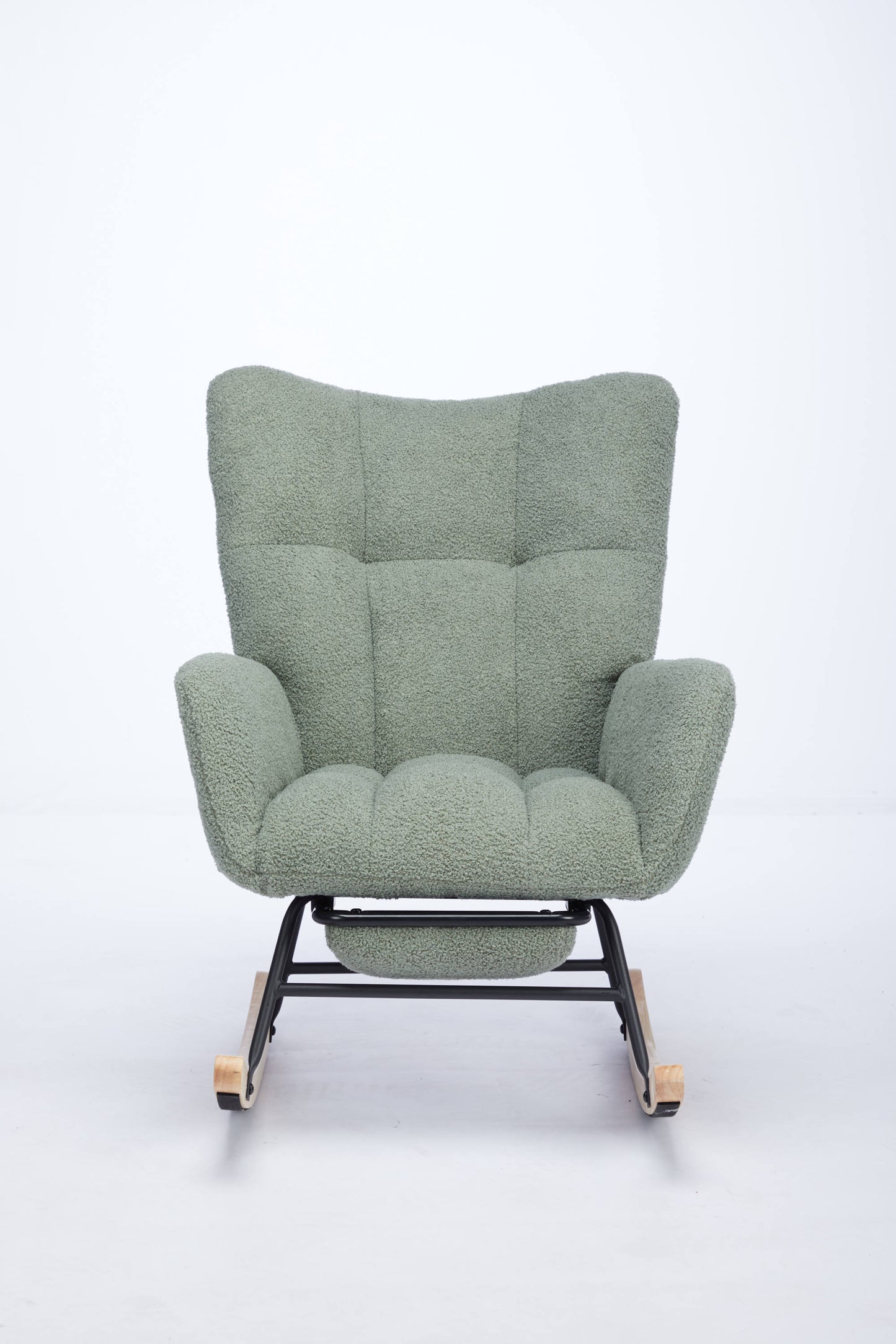 Hari II Modern Nursery Rocking Chair - Green