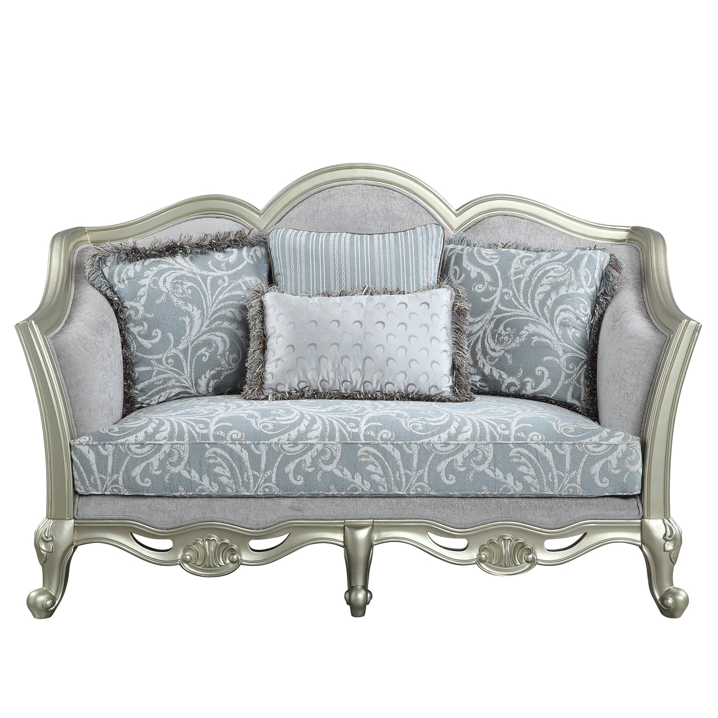 Qunsia Loveseat with 4 Pillows