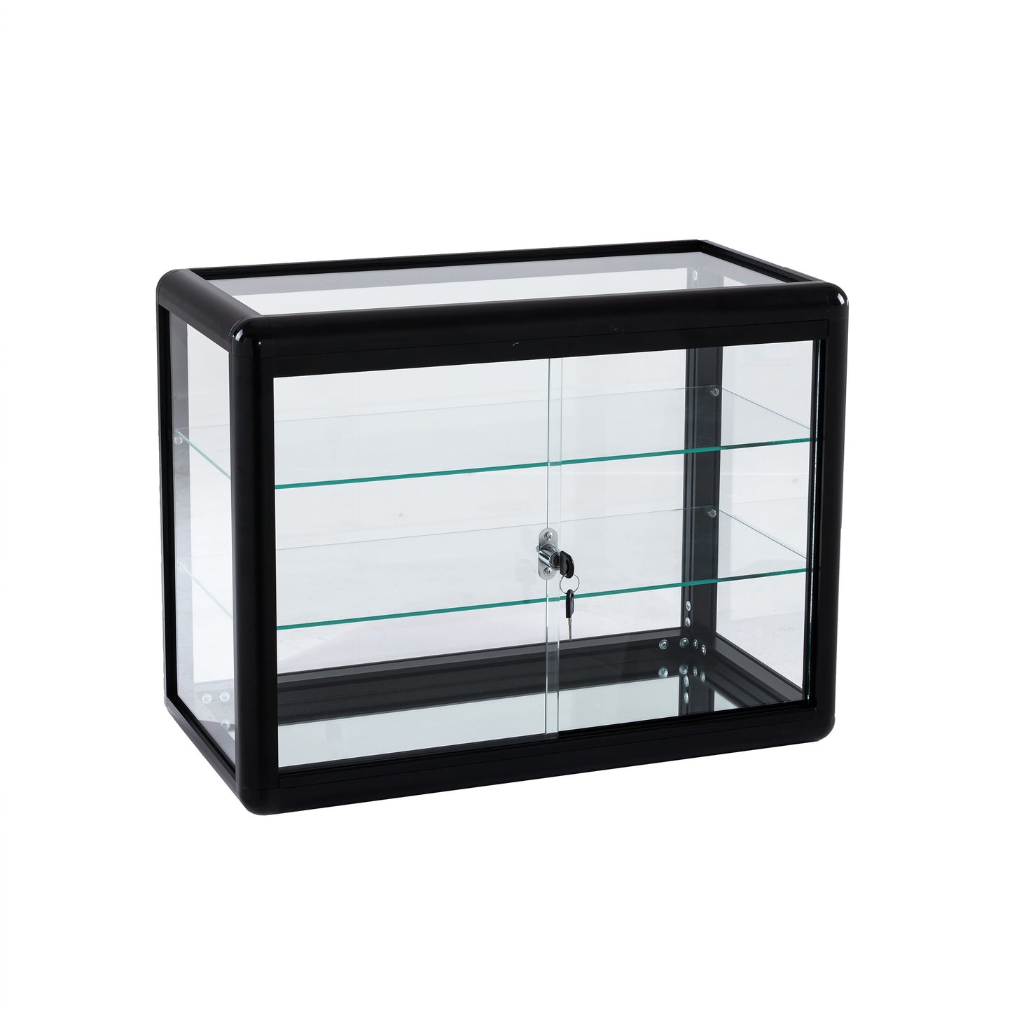 Baxter Tempered Glass Counter Top Display Cabinet - Black