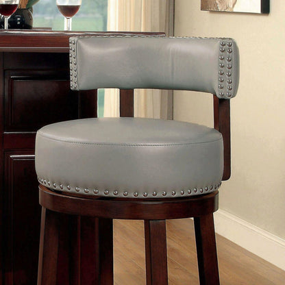 Sherly  Swivel Bar Stool - Gray Set of 2