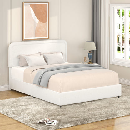 Liv Queen Size Platform Bed - Ivory