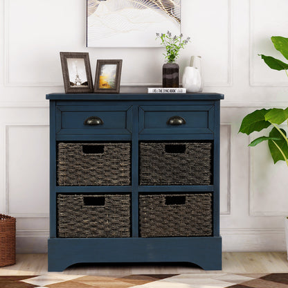 Trex Rustic Storage Cabinet - Antique Navy