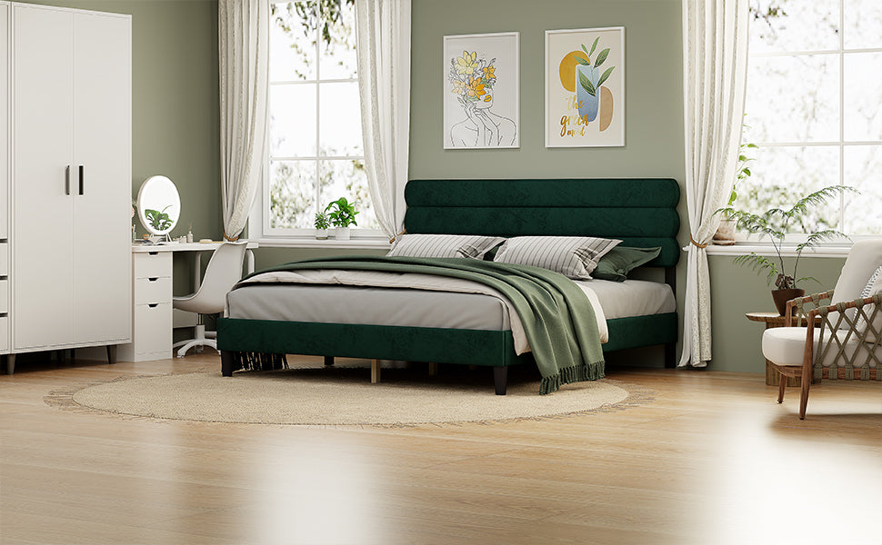 Wee King Size Bed Frame - Dark Green