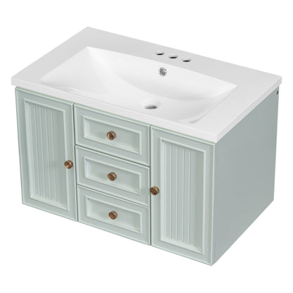 Greenwood Wall Mounted Bathroom Vanity