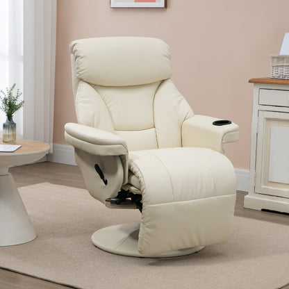 Crawford Swivel Recliner Armchair - Cream