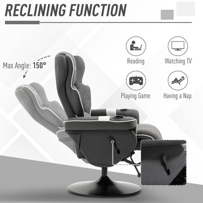 Homcom Manual Recliner - Black