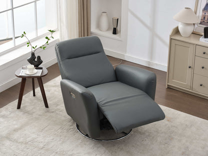 Mosley Swivel Glider Recliner Chair - Dark Gray