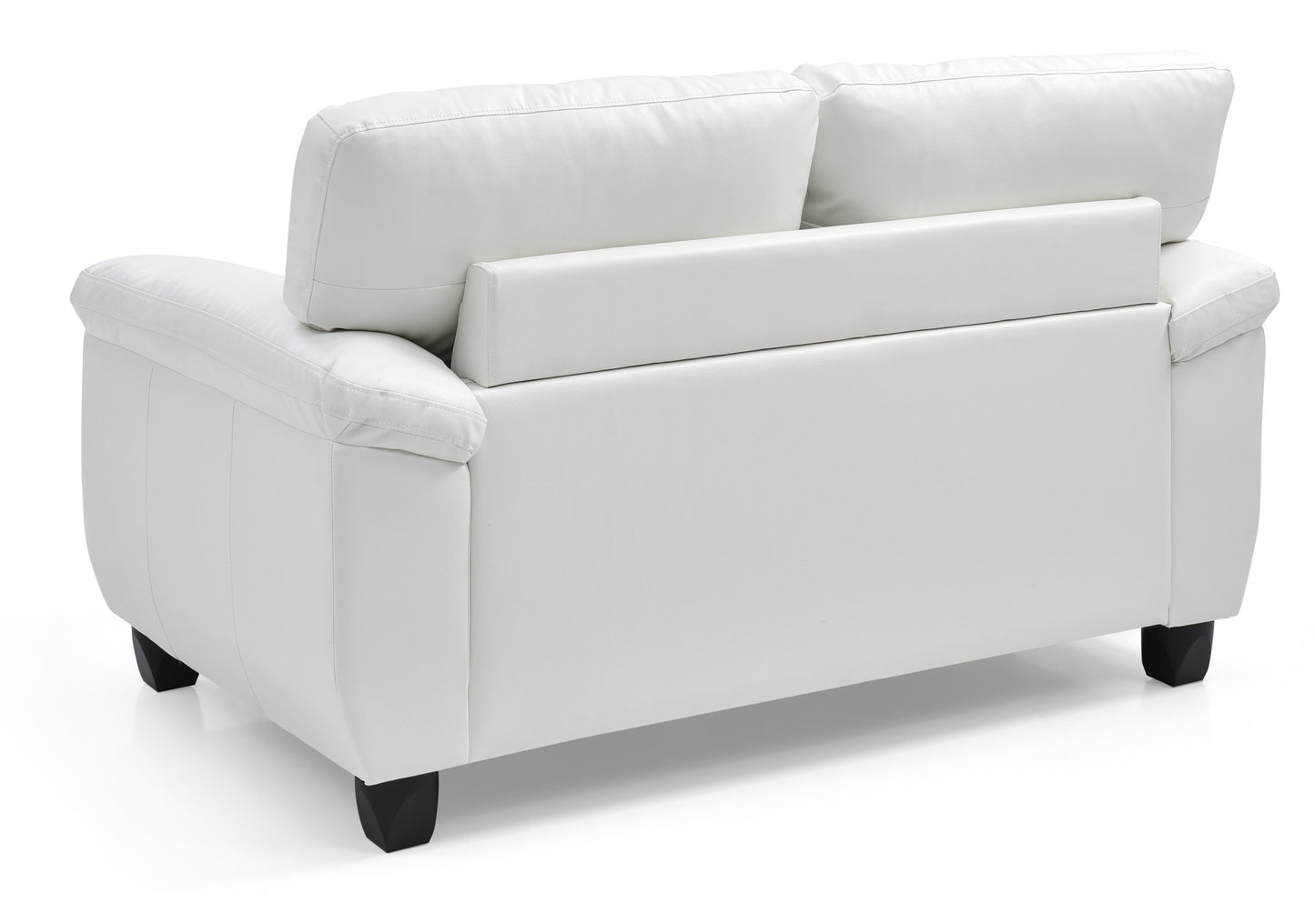 Silva Contemporary Loveseat - White