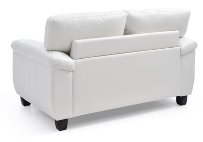 Silva Contemporary Loveseat - White