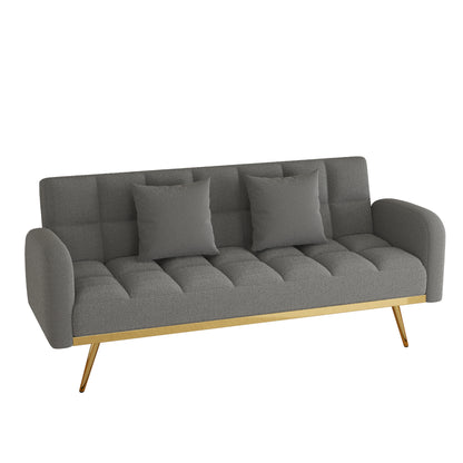 Sonic Convertible Sofa Bed- Gray