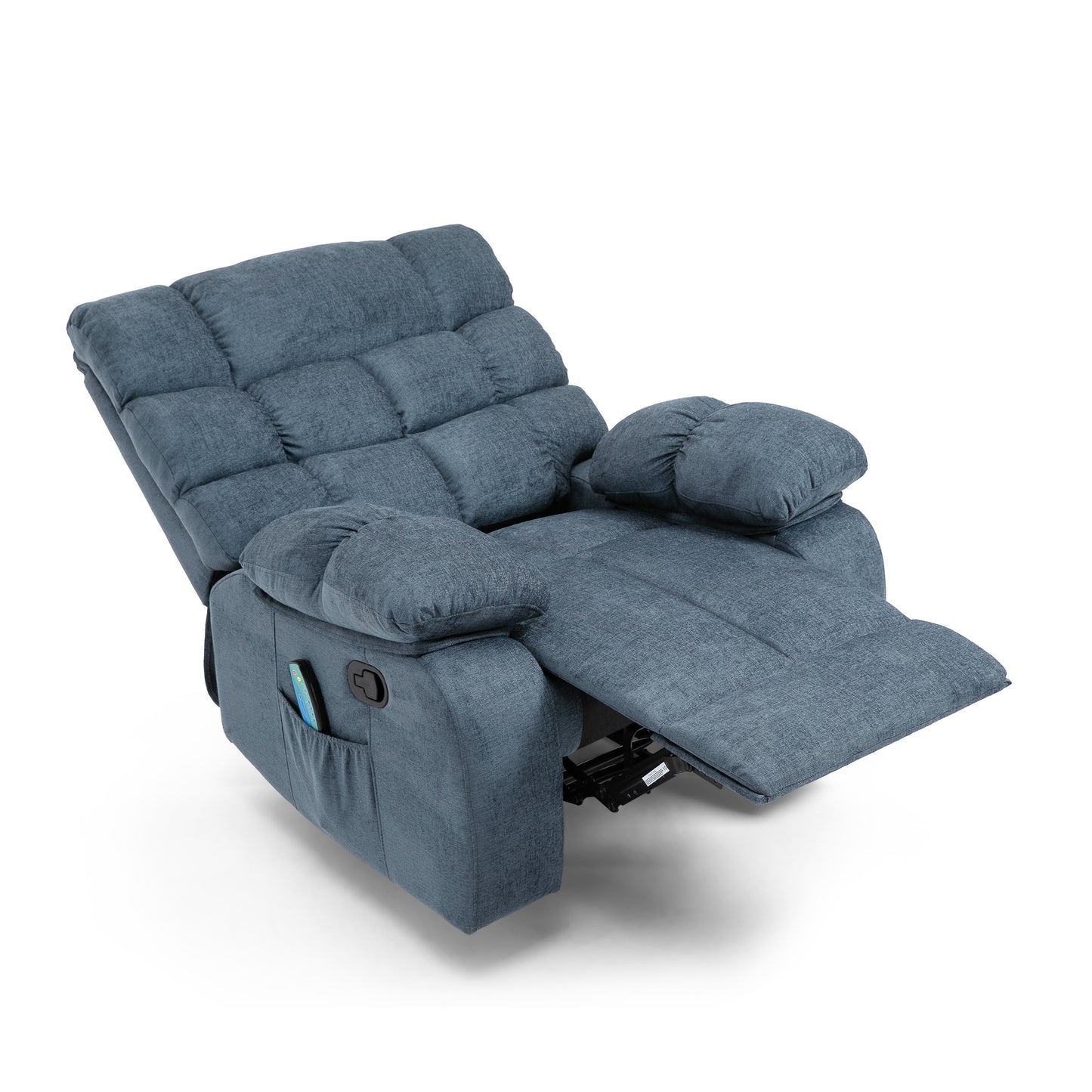 Jovan Power Recliner with Massage - Charcoal