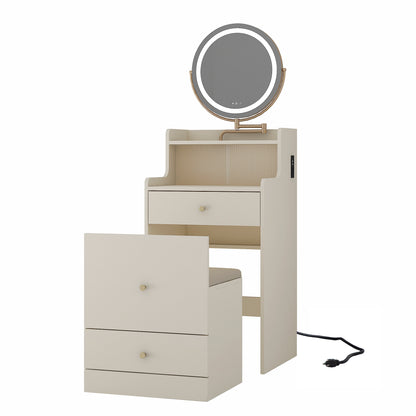 Nana 3 in 1 Vanity Desk With Mirror and Light