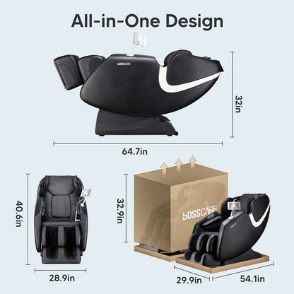 Hahn Massage Full Body Chairs with AI Voice - Black