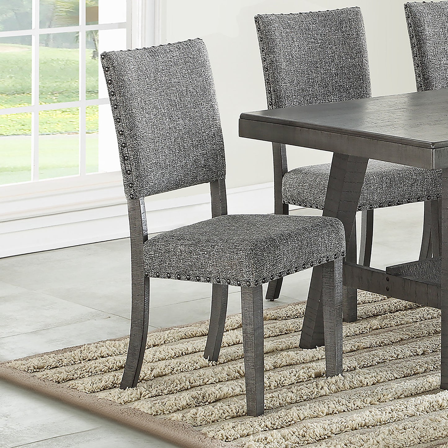 Takako Fabric Dining Chair (Set of 2) - Gray