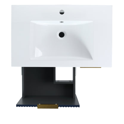 Freestanding Bathroom Vanity With Resin Basin