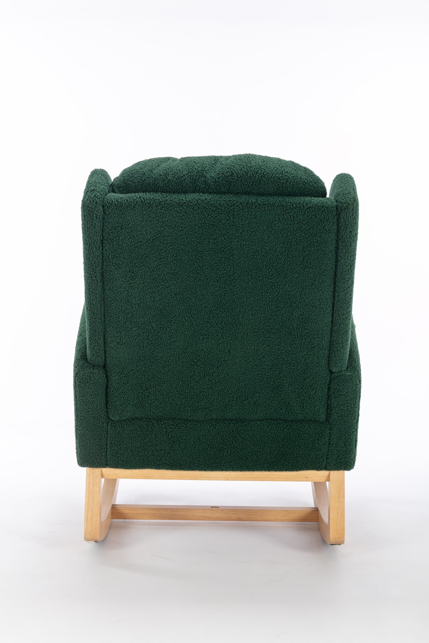 Nadia Teddy Fabric Rocking Chair - Green