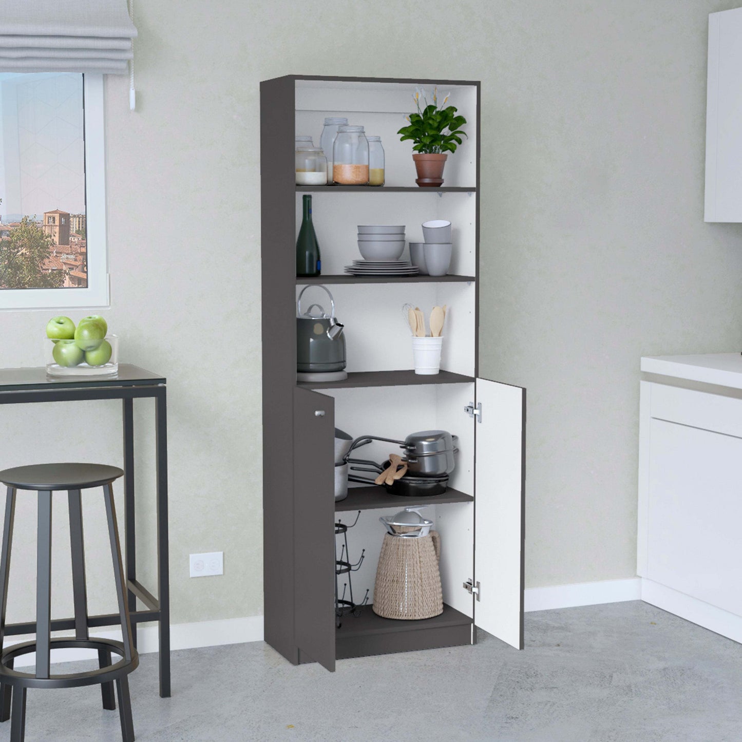 Arica Storage Cabinet - Gray