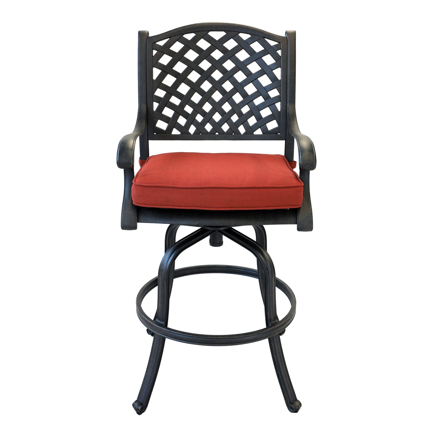 Mico Outdoor Aluminum Bar Stool (Set of 2) - Terracotta