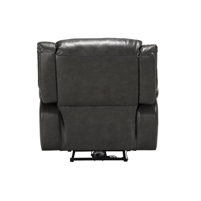 Salazar Power Recliner with USB Port - Gray