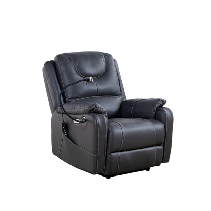 Burk Zero Gravity Power Recliner with Heat and Massage - Black