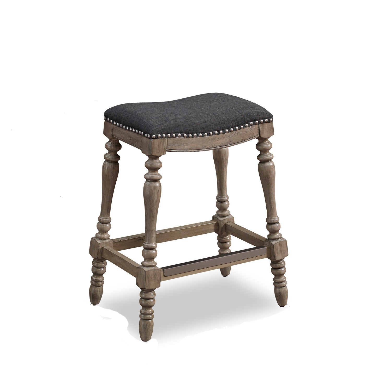 Carolina Saddle Seat Counter Stool - Gray