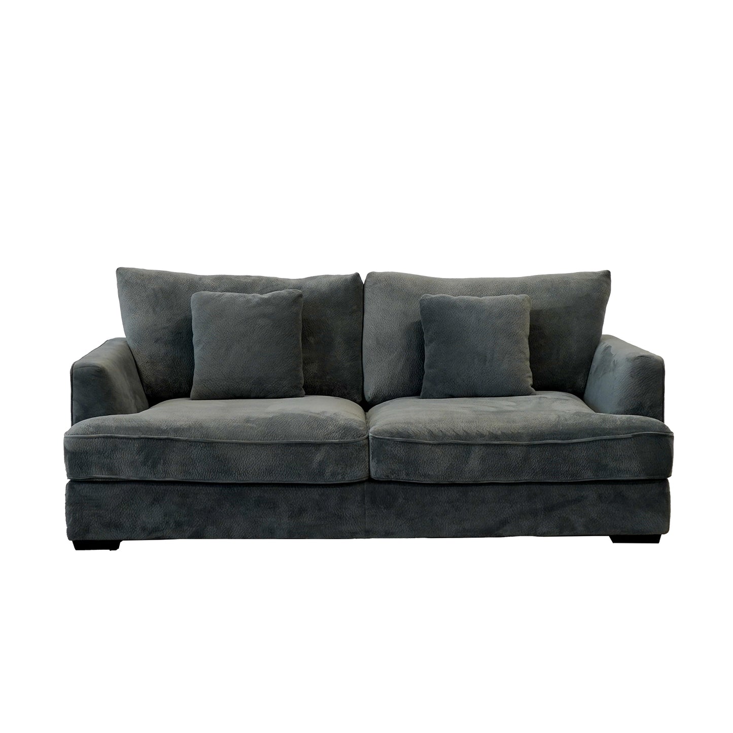 Ashton Grey Down Loveseat - Gray