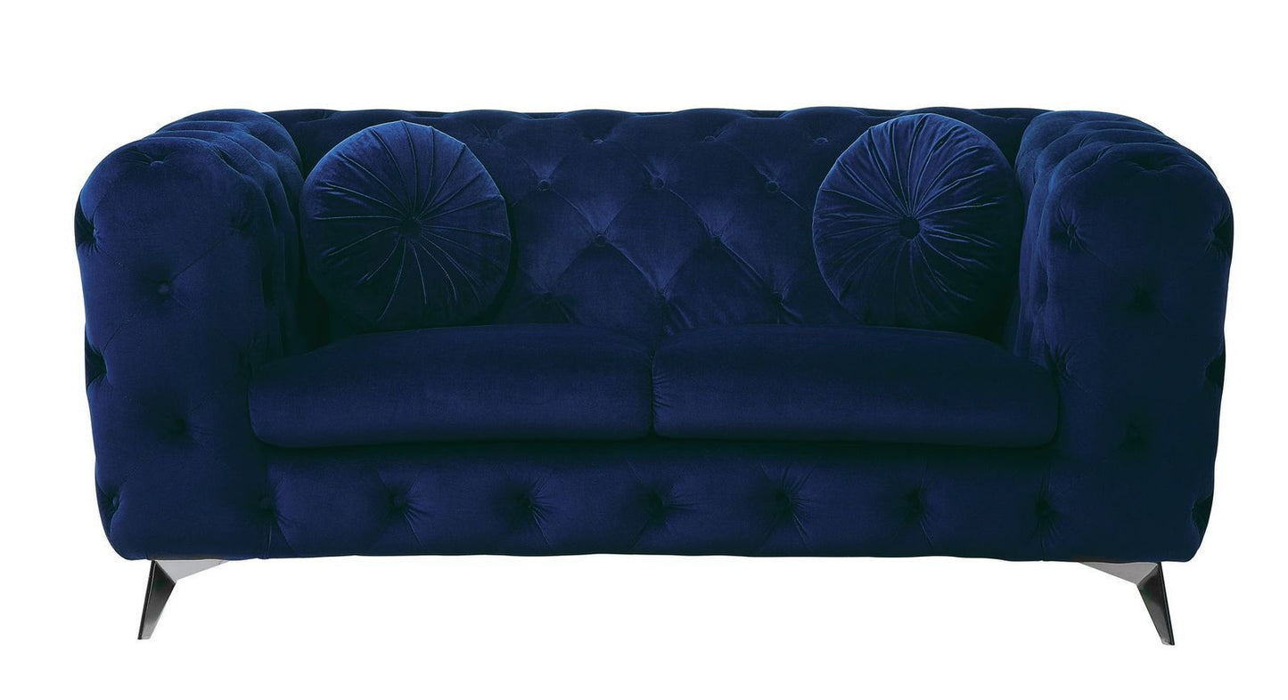 Atronia Fabric Loveseat - Blue