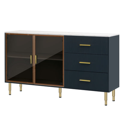 Finch Sideboard Buffet - Navy Blue