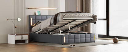 Ps Full Size Storage Bed w Hydraulic System - Gray