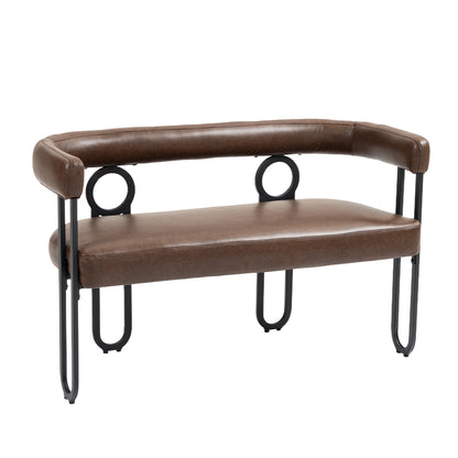 Ross Modern Loveseat - Dark Brown